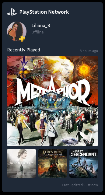 PlayStation Network Widget