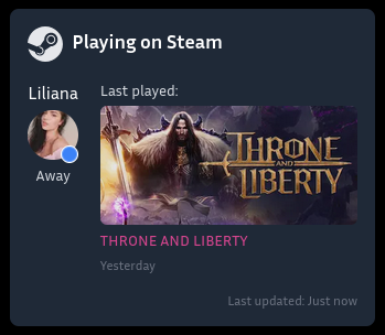 Steam Widget